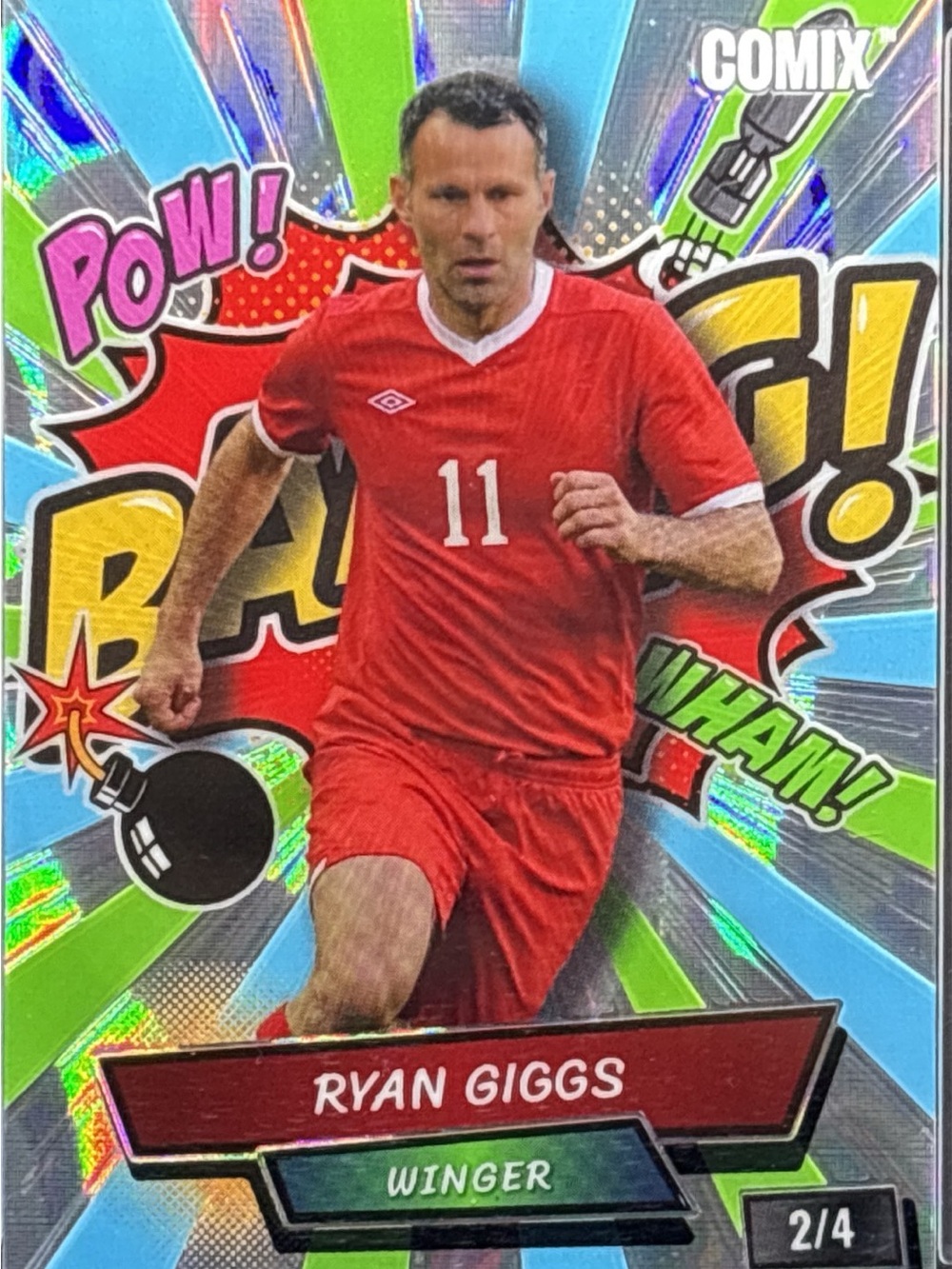 Wild Card Ryan Giggs Soccer Trading Card - Limited Edition 2/4